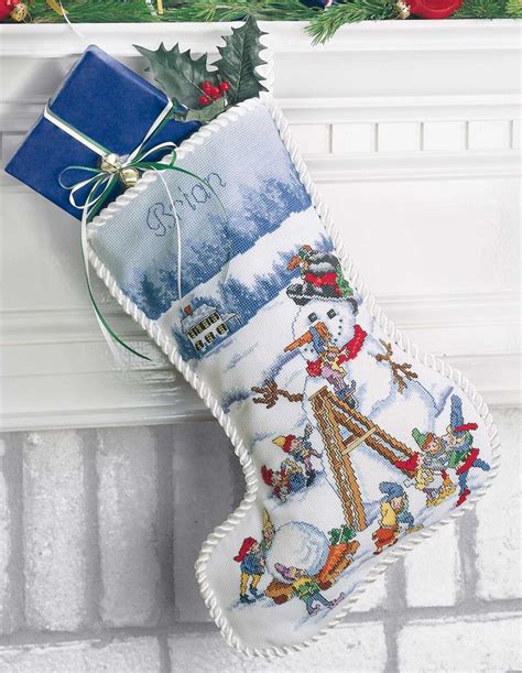 cross stitching stocking|cross stitched stockings custom.